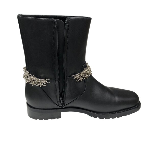 MANOLO BLAHNIK Marisco Floral Chain Size 7.5  NWT - Picture 4 of 10